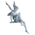 thumbnail image 2 of Estatua de Resina Likrtyny Escultura de Hada de flores 2 uds blanco, 2 of 9