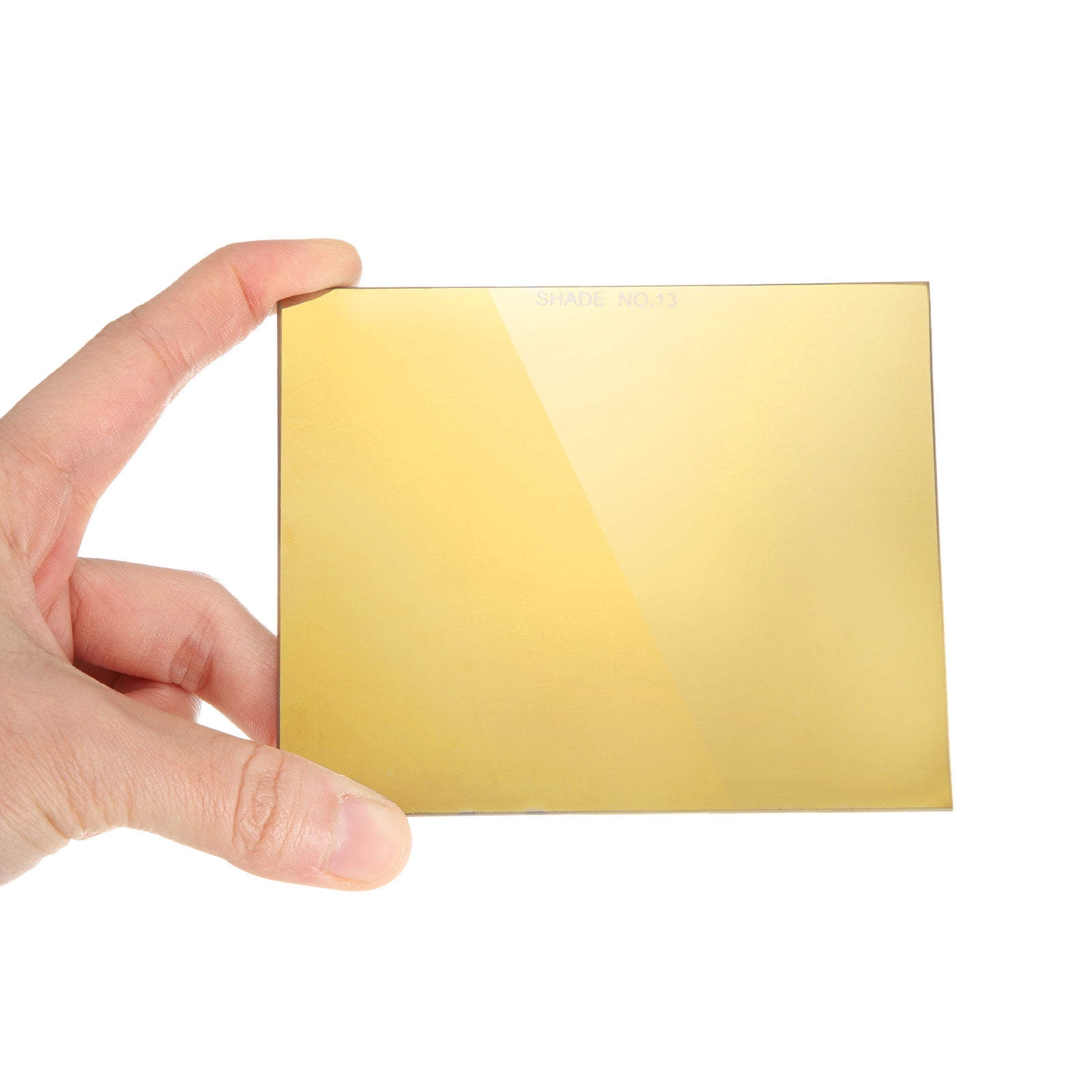 Uxcell 3pcs Welding Lens 4.33" x 3.54" Shade 11 Glass Replacement Lens Gold Coated