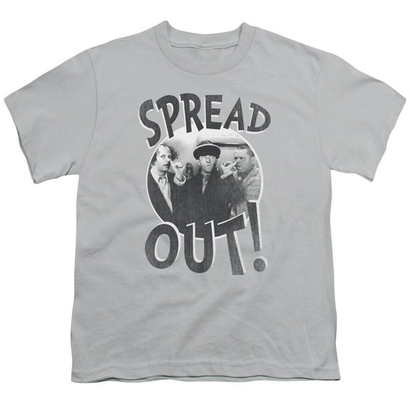 Three StoogeS/Spread Out S/S Youth 18/1 T-Shirt Silver
