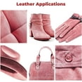 thumbnail image 5 of ELW Chap Splits Suede 4-5 oz 1.6-2mm Dusty Rose, Pre-Cut Piece 18-22 SQ FT - Split Leather AB Grade Cowhide - Perfect for Auto, Garments, Chaps, Bags, Vest, Aprons, Saddles, Moccasins, 5 of 7