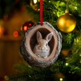 thumbnail image 4 of Forest Animal Acorn Ornaments,Acrylic 2D Animal Christmas Ornaments,Hanging Vintage Christmas Ornaments for Christmas Tree,Hanging Gift for Animal Lovers Home Party Decor 2.75 Inch, 4 of 8