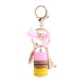 thumbnail image 2 of Eiffel Tower Keychain  Keychain Accessories Resin Alloy Colorful Cutearoon Tower Keychain Keyring Bag Pendant Car DecorationPink, 2 of 3