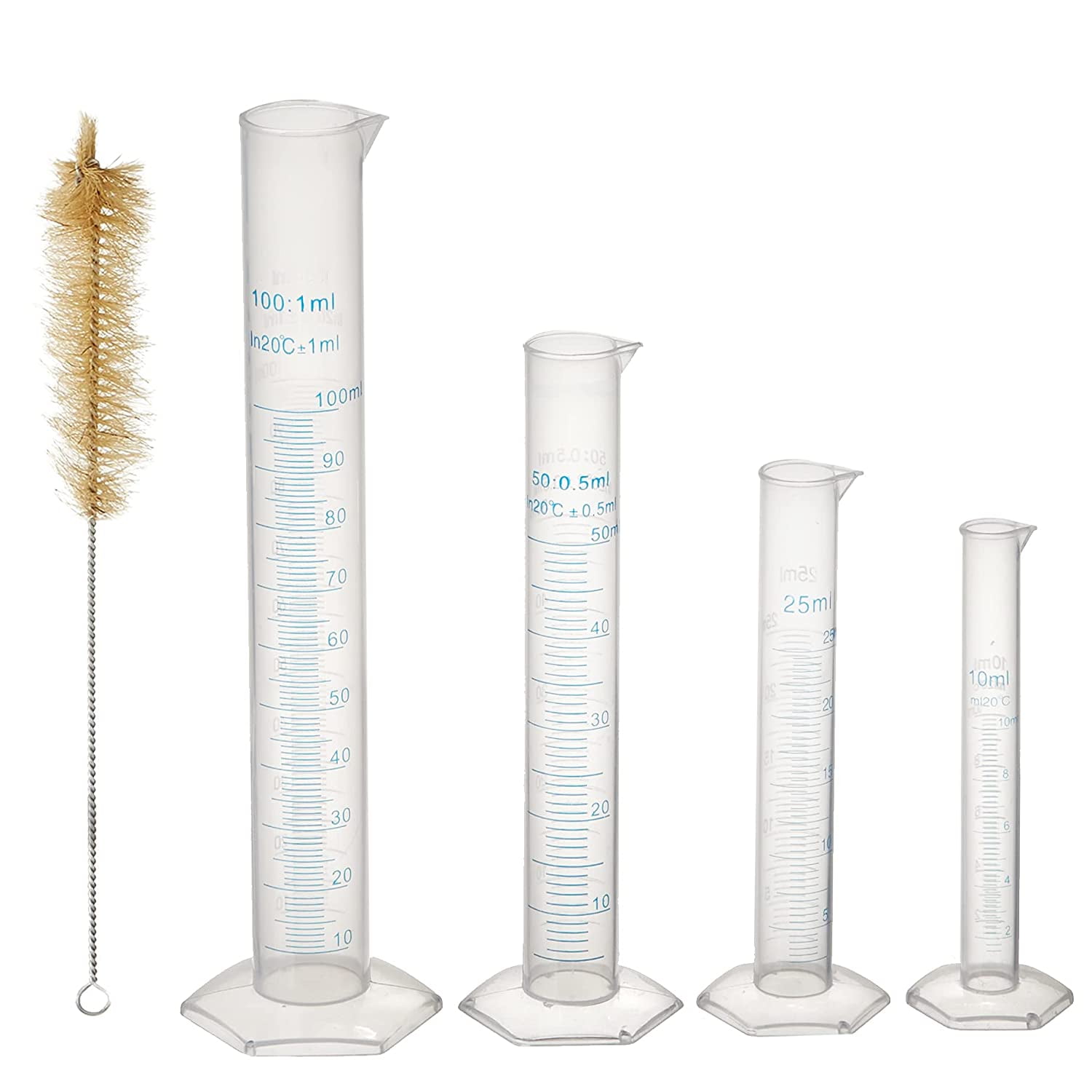 Squat 1L Polypropylene Graduated Cylinder for laboratories