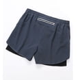 thumbnail image 2 of Two Men Sports Shorts With Liner 2-in-1 With Pockets Quick Dry Running Cycle Fitness Shorts, 2 of 7