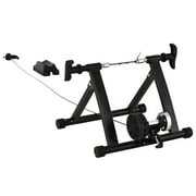 Soozier Magnetic Bike Bicycle Trainer Stand Indoor Exerciser w/5 Levels of Adjustable Resistance Silver