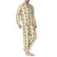 thumbnail image 2 of Fotbe Frogs Pijama de Hombre con Estampado de Manga Larga, Conjunto de 2 Piezas, Ropa de Dormir Suave y Cómoda con Bolsillos-X-Large, 2 of 7