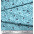 thumbnail image 3 of Soimoi Moss Georgette Fabric Anchor Hook Nautical Decor Fabric Printed Yard 42 Inch Wide, 3 of 3