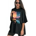 thumbnail image 3 of Plus Size Shirt for Women Black Tops for Women Short Sleeves Shirt for Women T Shirt Crewneck Shirt for Women XS, 3 of 5