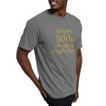 thumbnail image 4 of CafePress - 50Th Wedding Anniversary Gold Retro Typography T Shirt - Mens Comfort Colors Shirt, 4 of 5