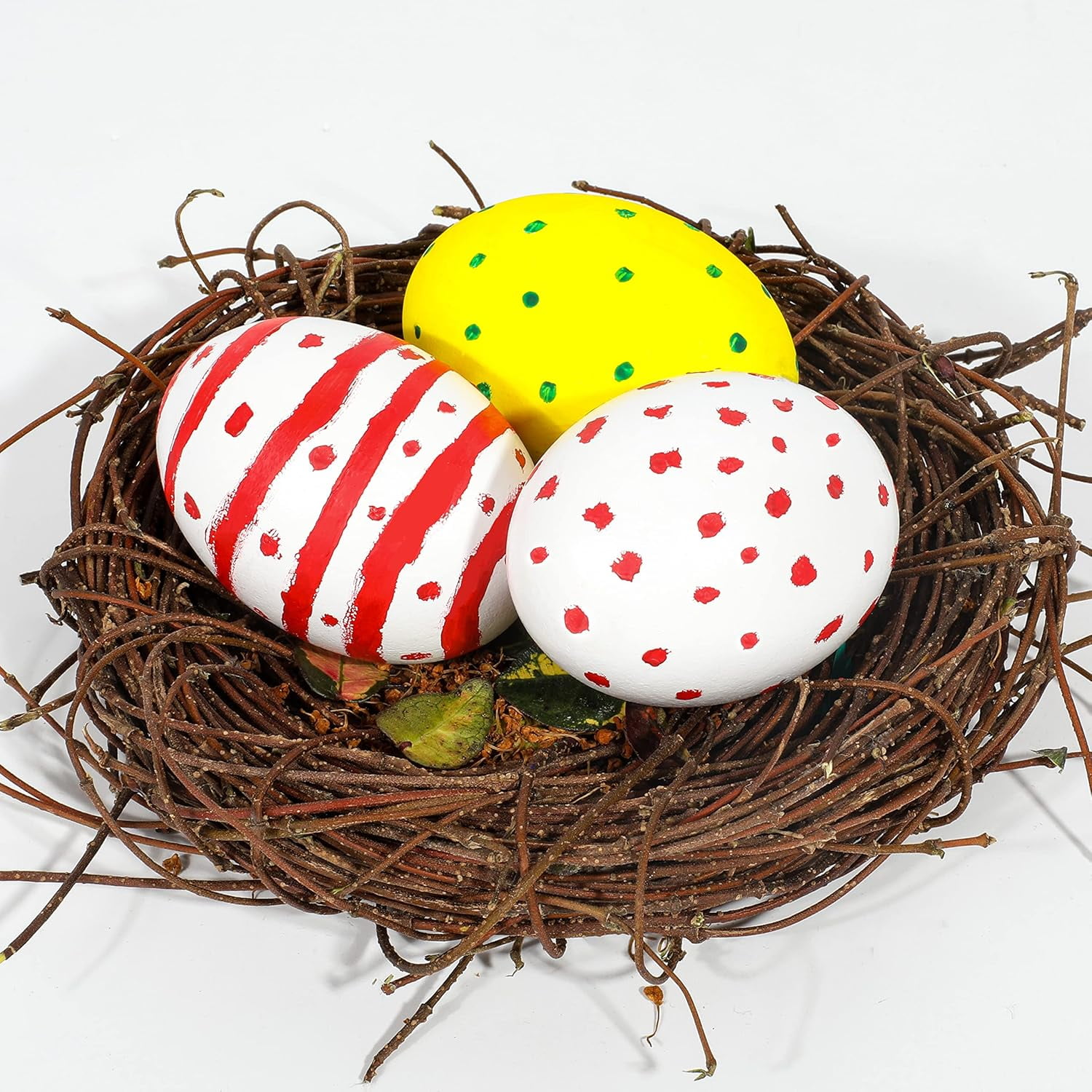 Joyfy 36 Pcs Easter Egg,2.36" Easter Unpainted White Eggs Wooden Decorating for Kids DIY Paint Your Own Egg Decor,Easter Craft,Easter Eggs Hunt,Easter Basket Stuffers,School Activities Supplies
