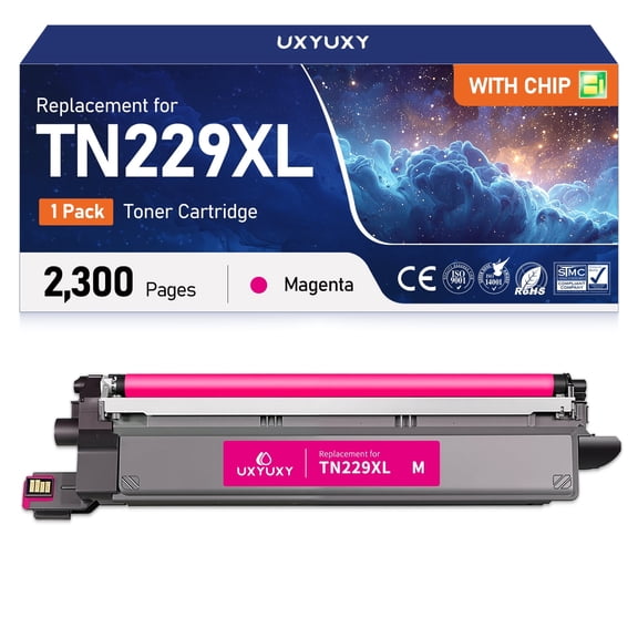 TN229 Toner Cartridge for Brother TN229 TN229XL Toner Cartridges to Use for Brother MFC l3720CDW, MFC l3780CDW (1 Pack, Magenta)