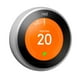 Nest Thermostat d'Apprentissage Intelligent Wi-Fi de 3e Génération avec Faisceau de Capteurs de Température – image 2 sur 7