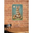 thumbnail image 6 of Novelty Aluminum Sign with a Cute Bunny and Easter Eggs, 12 x 16 Inches, Add Some Whimsy to Your Living Room, Bedroom, or Kitchen with This Charming Spring Decor Piece, 6 of 8
