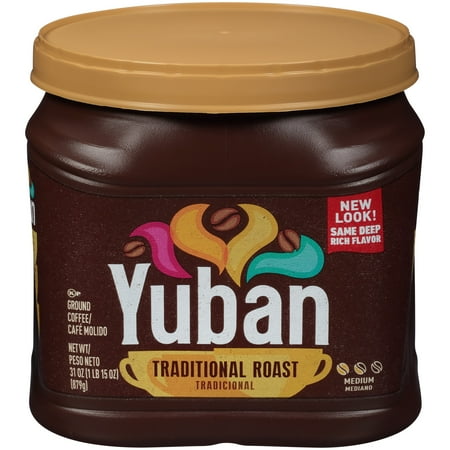 - Yuban Traditional Medium Roast Ground Coffee, 31 oz Canister