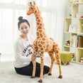 thumbnail image 6 of Zksm Giant Giraffe Stuffed Animal 31.5 Inch Large Vivid Plush Giraffe Toy Standing Giraffe for Kids, 6 of 6
