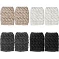 thumbnail image 2 of Womens Boot Socks Winter Warm Crochet Knitted Boot Cuffs Topper Socks Short Leg Warmers Gifts, 2 of 5