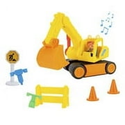 Blippi 10" Excavator Feature Vehicle with Blippi Sounds - Includes 1 - 3" Blippi Figure & 8 Accessories, Preschool Kids Ages 2 & Up