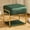 Green, variant on Falvinoryn Upholstered Ottoman Vanity Stool, Velvet Ottoman Entryway Bench, Makeup Stool with Metal Leg Footrest, Ottoman Coffee Table for Living Room, Bedroom, Green
