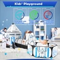 thumbnail image 5 of PigPigPen Spaceship Ball Pit Tent with Play Tunnel for Toddlers, Polyester, 3-Piece Indoor Outdoor Playhouse, 5 of 10