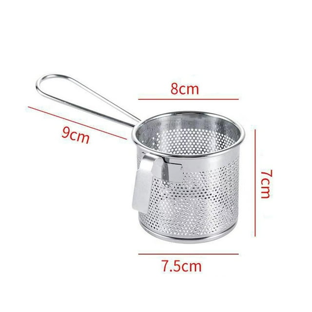 MYG Pasta Strainer Stainless Steel Mesh Spider Strainer for Pasta Noodle Dumpling