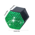 thumbnail image 3 of CxhicLuv Car Wheel Hub Caps, Auto Tire Nut Covers, Diamond Studded Multi-Color Plastic, Car Exterior Accessories, Screw Protection & Decoration for Car Owners, Modifiers, Green, 3 of 6