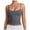 Dark Gray, variant on Women's Basic Double Lined Scoop Neck Tank Tops Adjustable Cami Tank Summer Sleeveless Tops (Pink, L)
