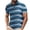 Blue., variant on Agkizg Short Sleeve Button Down Shirt Striped Print Casual Top (Men's or Men's Big & Tall)
