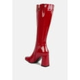 thumbnail image 3 of Hypnotize Patent Pu Block Heeled Calf Boots, 3 of 10