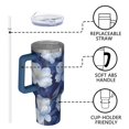 thumbnail image 4 of OBREWU Pioneer Flower Tumbler with Handle and Lid,Pioneer Flower 40oz Double Wall Vacuum Insulated Tumbler,Cups Gift for Women and Men, 4 of 7