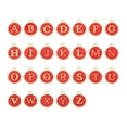 thumbnail image 1 of Unique Bargains Letter Pendants Drops Set, 26 Pack Alphabet Pendant Double Sided for Jewelry Making DIY, Red, 1 of 6