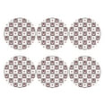 thumbnail image 2 of Bingfone Vintage Gnomes and Hearts Leather Drinks Coasters with Set of 6,Suitable for Home Kitchen,Coffee Cup Coasters Home Gift, 2 of 9