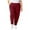 Red, variant on Wyobmus Plus Size Joggers for Women Loose Fit Elastic Waist Sweatpants With Side Pockets Solid Color Jogging Sports Pants L-5X Black