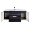 thumbnail image 4 of Cutler Kitchen and Bath Milano 48" Wood/Cultured Marble Bathroom Vanity in Blue, 4 of 5