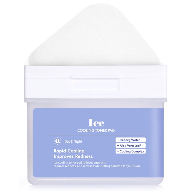 Almohadillas de tóner DERMAL Ice Cooling con aloe vera 120 almohadillas