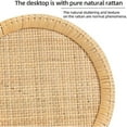 thumbnail image 5 of Round Rattan Side Table - Boho Accent Table for Small Spaces, 5 of 9