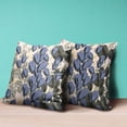 thumbnail image 4 of Amrita Sen Tulip Bouquet Throw Pillow with Removable Cover in Blue Green Yellow 20x20, 4 of 5