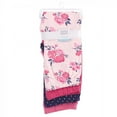 thumbnail image 2 of Hudson Baby Infant and Toddler Girl Cotton Leggings 4pk, Pink Navy Floral, 4 Toddler, 2 of 2