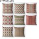 thumbnail image 4 of Funda de almohada con decoración navideña, funda de almohada roja y verde con cuadrícula, decoración otoñal de 45 x 45, 40 x 40 para sofá, silla, coche, cojín de lino, 4 of 5