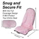 thumbnail image 3 of Funda de asiento de coche LoyaGour, toalla de sudor impermeable, 2 unidades, rosa, 3 of 7