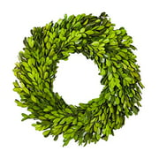 Boxwood Wreath 14 inch Preserved Nature Boxwood Wreath Home Decor Stay Fresh for Years Easter Wreath (Boxwood)