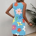 thumbnail image 7 of Otvok U Neck Tank Mini Dresses Women's Sleeveless Loose Fit Soft Lightweight Vacation Beach Casual Gown, 7 of 7
