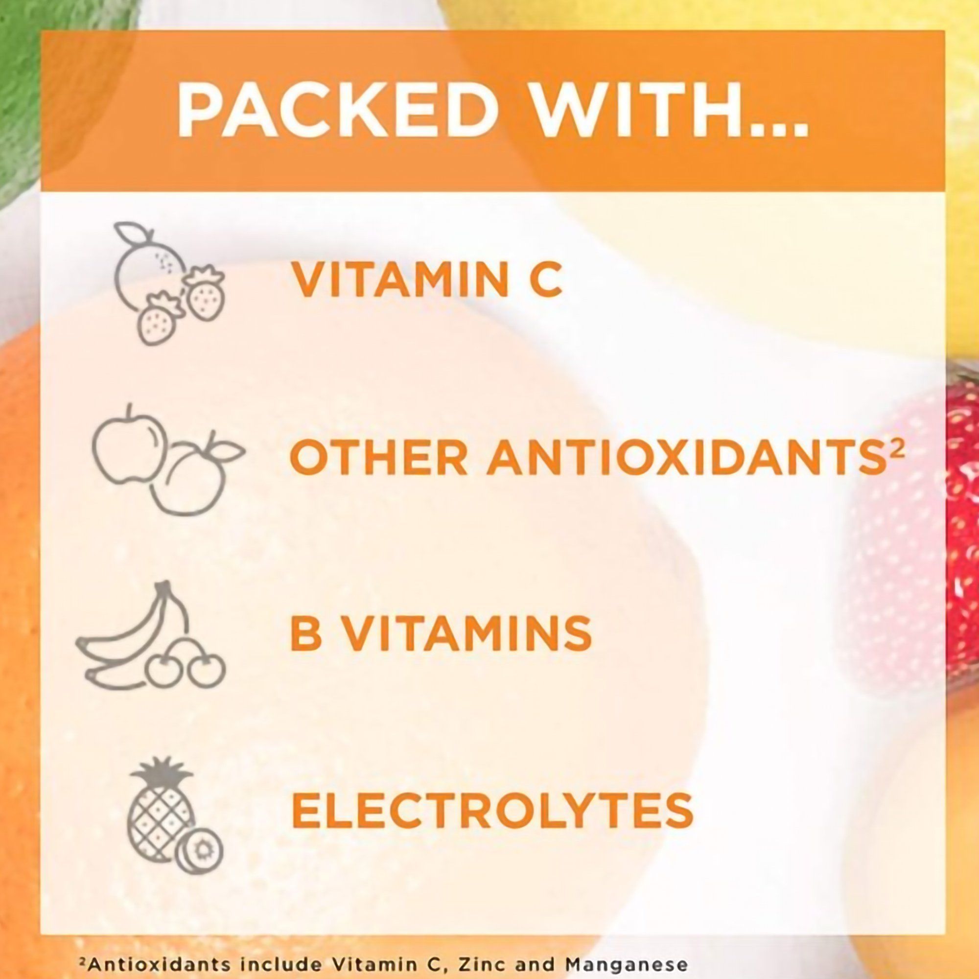 Emergen-C 1000Mg Vitamin C Powder for Immune Support Super Orange, 30 Count, 0.32 Oz Packets