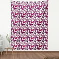 thumbnail image 3 of Ambesonne Butterfly Fabric by the Yard Upholstery, Vibrant Watercolor, 3 Yards, Pink Magenta Black, 3 of 4