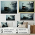 thumbnail image 4 of Designart "Enigmatic Winter Train" Train Floater Framed Canvas Wall Art, 4 of 5