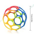 thumbnail image 3 of Sonajeros grandes de Color aleatorio, bola para el desarrollo de la inteligencia del bebé, campana de mano para agarrar, juguetes con agujeros para morder divertidos, juguete infantil, 3 of 7