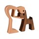 thumbnail image 1 of Adorno de madera de familia de perros: tallado a mano, duradero y decorativo, para el hogar y la oficina, 1 of 5