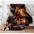 thumbnail image 5 of Customized Couples Blanket. Custom Photo Blankets Wedding Gifts for Couple, Valentines Gift. Blankets with Pictures Customized. (Couple Blanket 6, 50x60) Blankets, 5 of 5