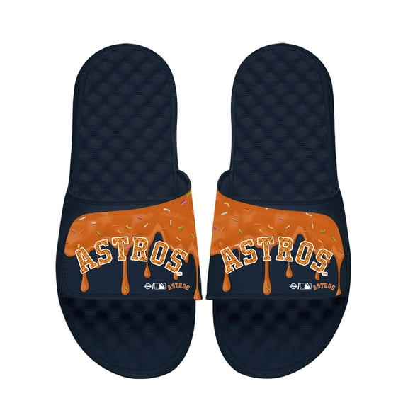 Unisex ISlide Navy Houston Astros Ice Cream Drip Slide Sandals