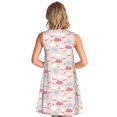 thumbnail image 2 of Bixox Robe Sans Manches à Imprimé Dansant avec Jupes et Poches, Robe Décontractée Longueur Genou pour l'Été-Moyen, 2 of 7
