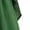 Green, variant on Halloween Off-Shoulder Corset Dress for Women, Long Bell-Sleeve Gown with Lace-Up Waist & High-Low Hem — Renaissance Costume Black L